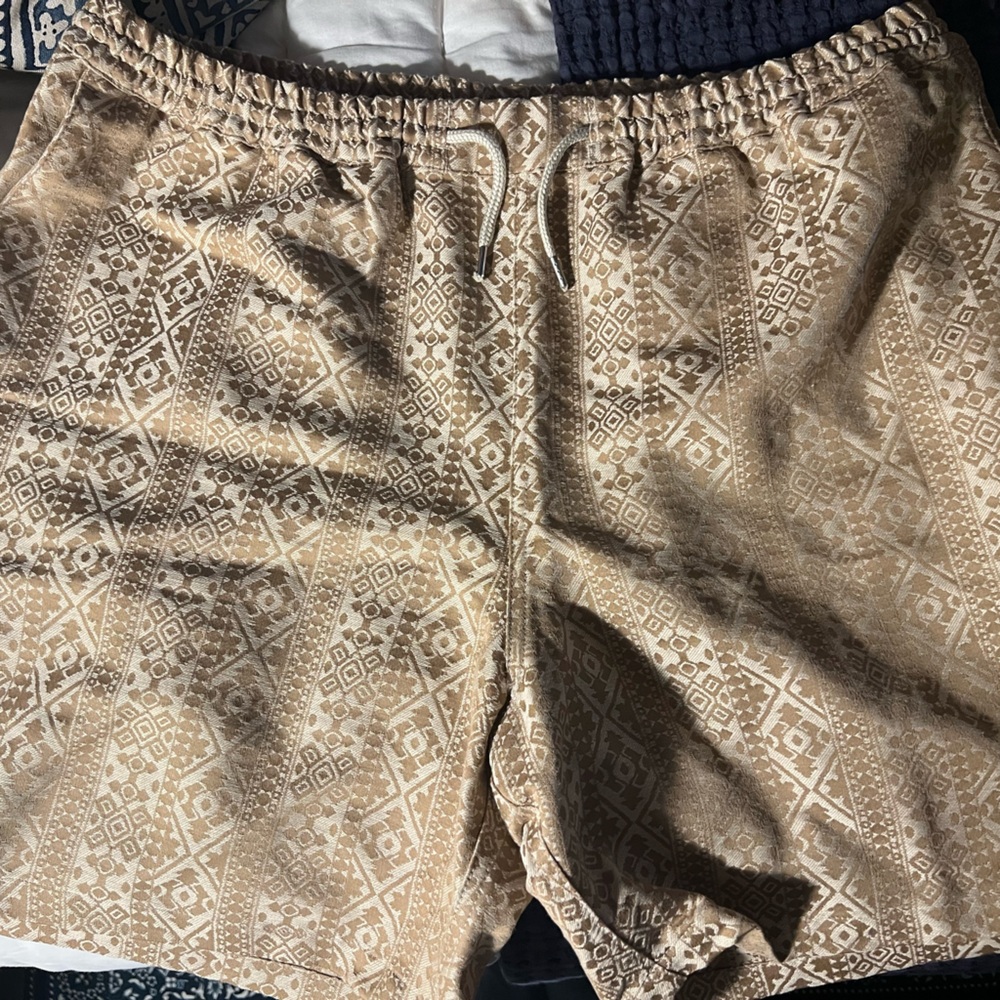 A Kind of Guise Geometric Patterned Shorts